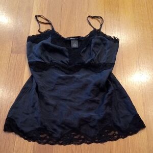 90s Delicate Silk Lace Juniors Tank Top Small